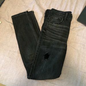 distressed black jeans size 1R